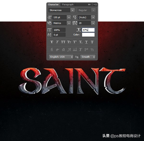 ps气泡光感字体效果教程,ps火焰字效果制作教程