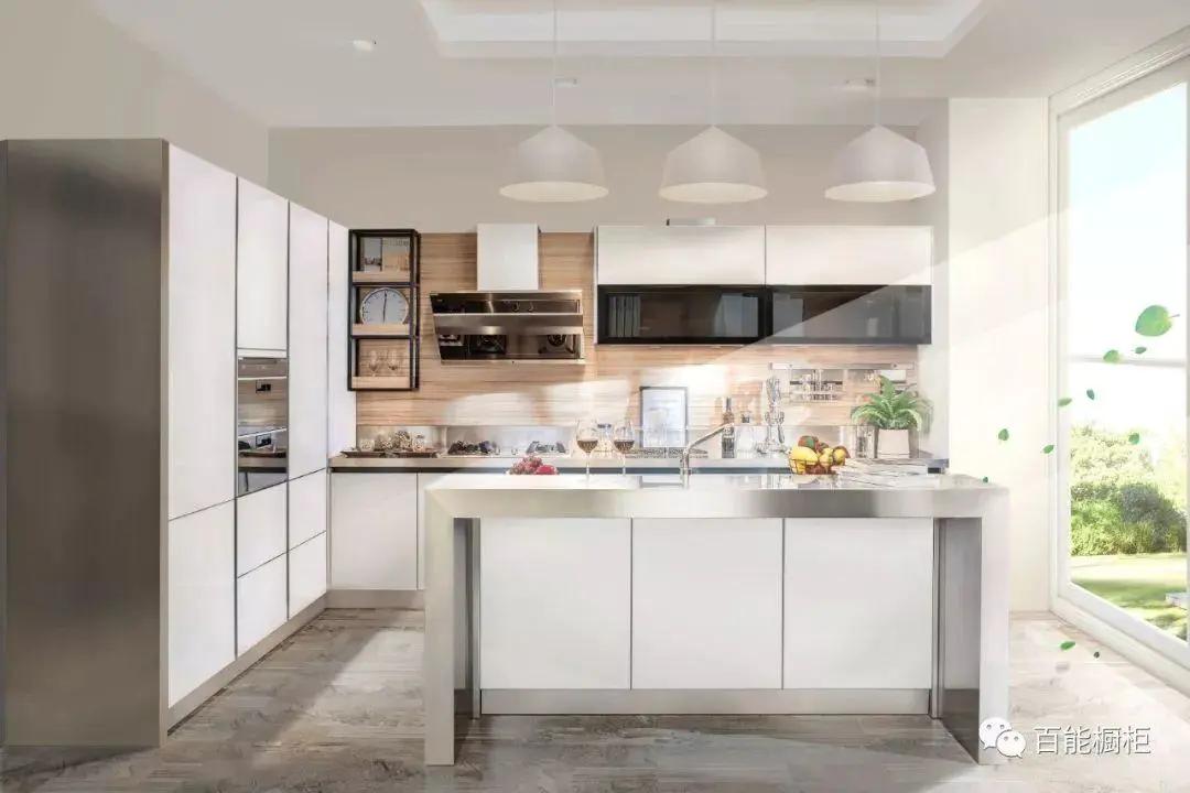 全屋定制百能不锈钢橱柜,全套不锈钢高端橱柜设计