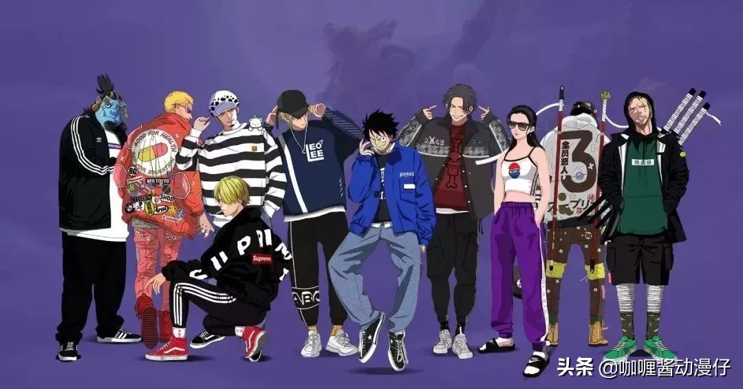 海贼王路飞一伙一身黑西装,海贼王路飞一伙穿黑西装