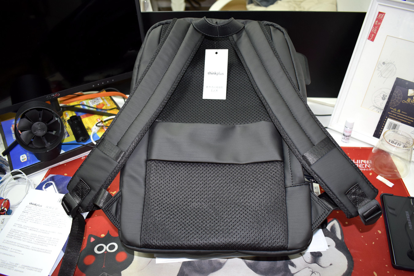 thinkplus时尚几何双肩包,thinkplus双肩包4x40