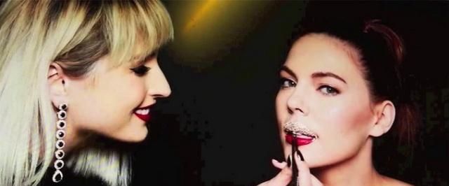 80颗钻石唇妆,嘴唇镶钻石视频