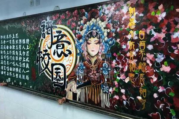 00后黑板报设计高级感,00后绝美黑板报