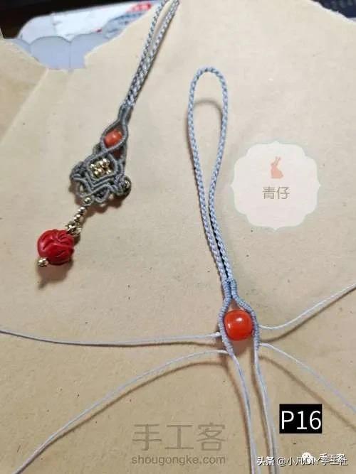 简单易学的手机链制作教程,手机链最新款教程