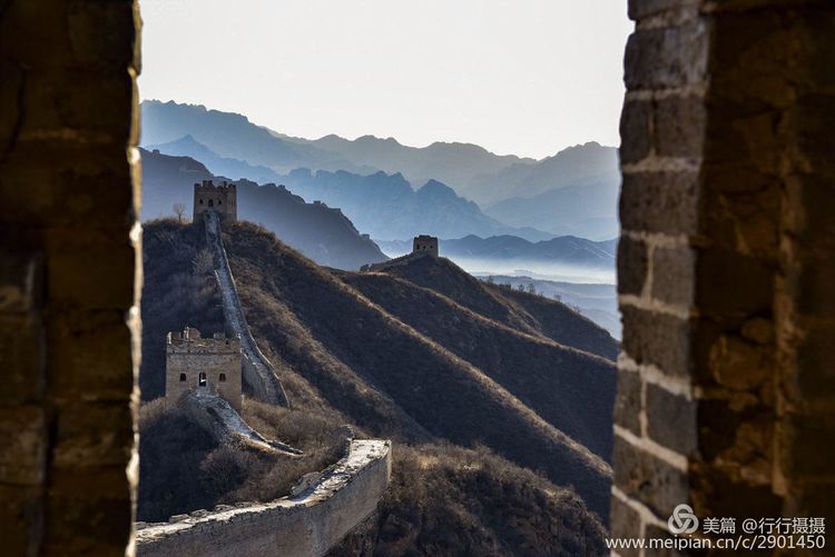金山岭长城白雪皑皑美景如画,金山岭长城游览