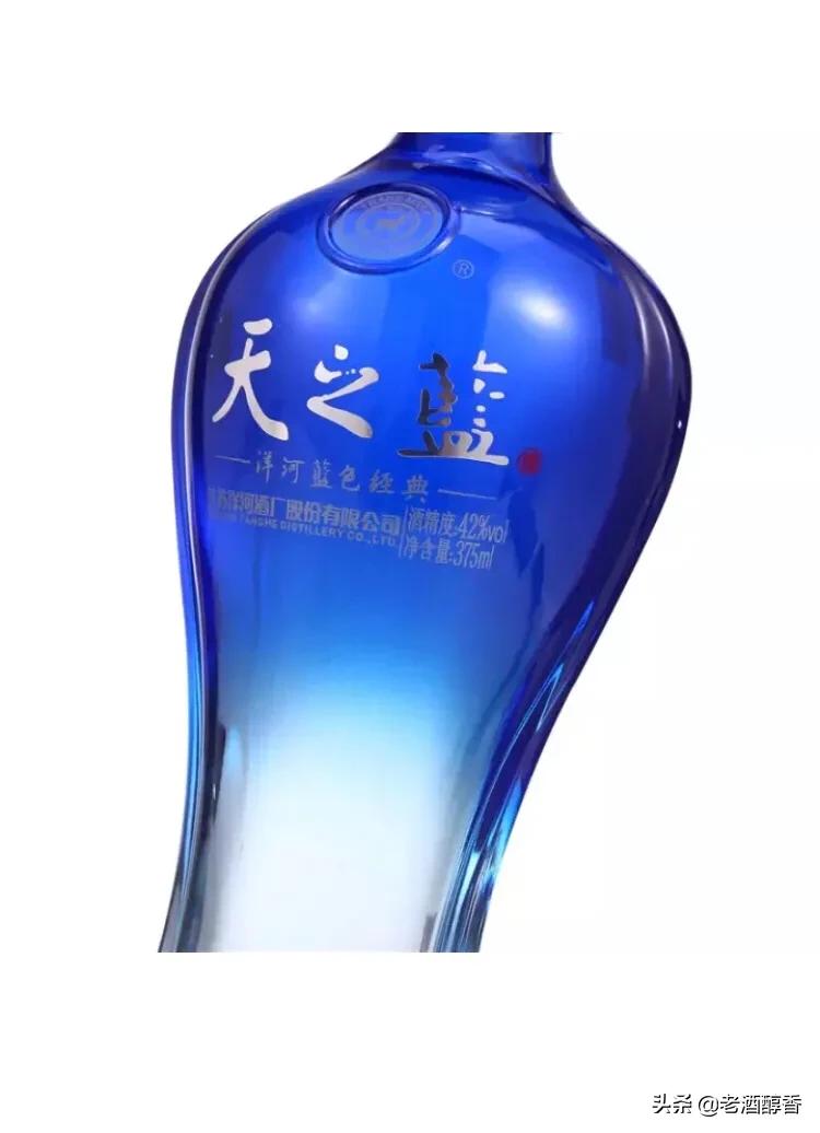 洋河蓝色经典棉柔型天之蓝白酒,洋河经典天之蓝52度白酒价格