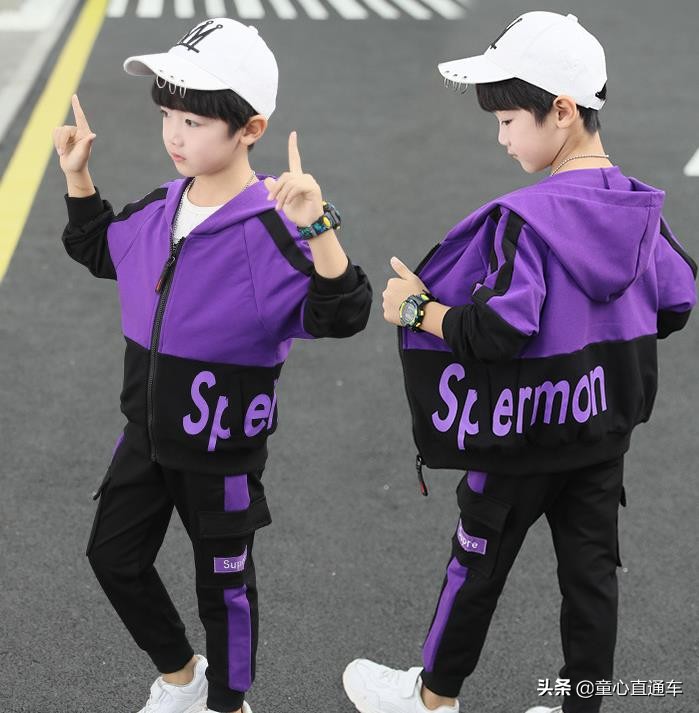 童装韩系风中大童,中大童装8-16岁运动衣