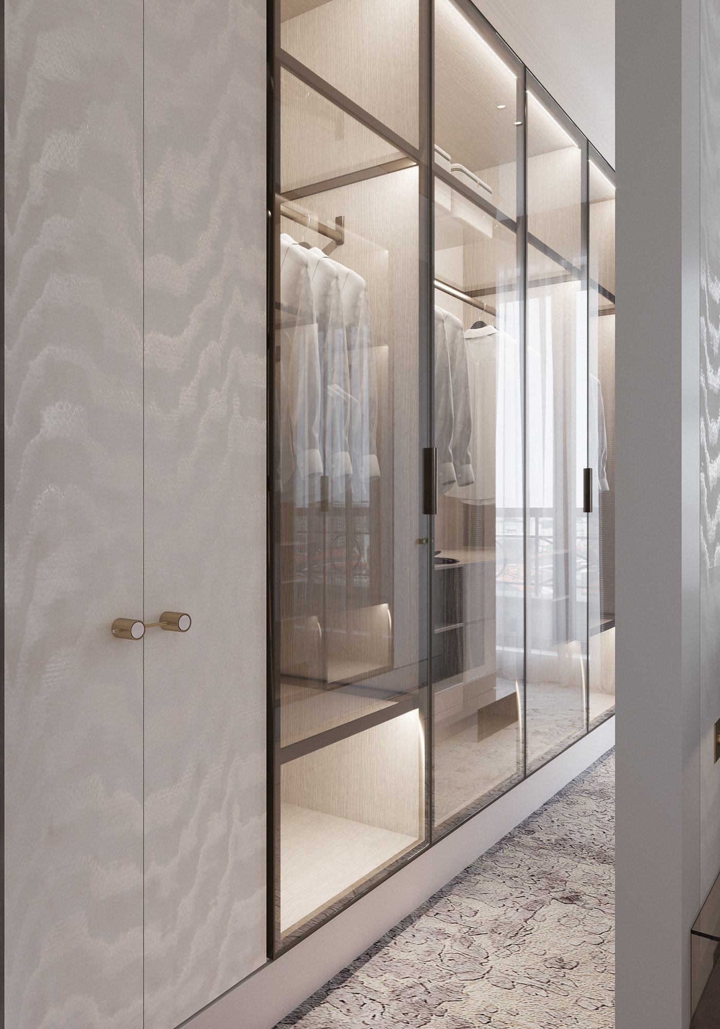 轻奢卧室柜子值得推荐,轻奢卧室大衣柜