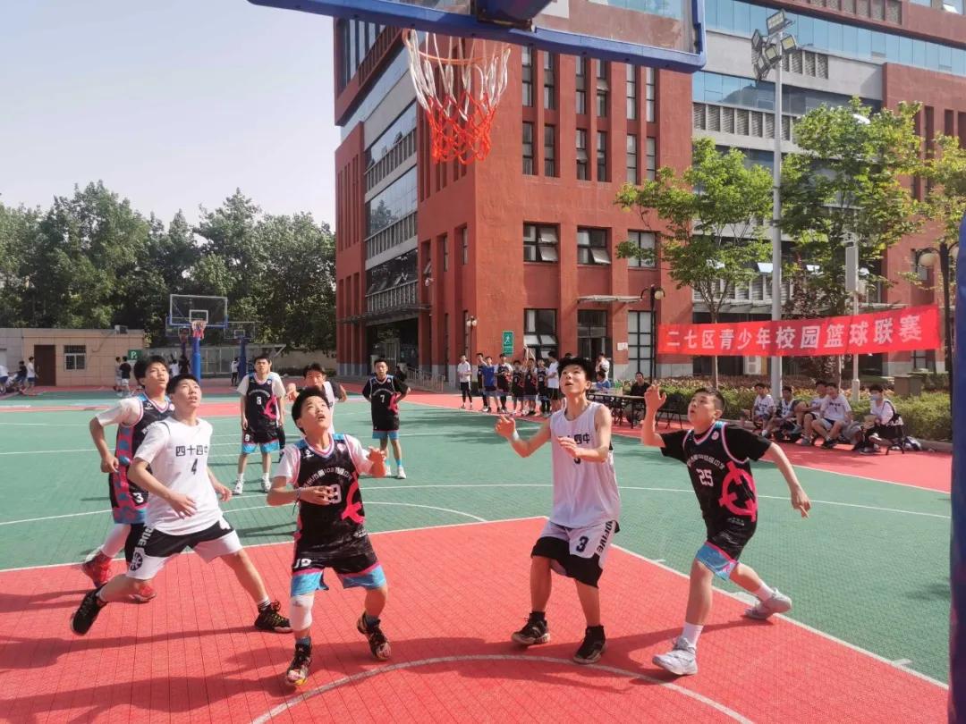 二七区篮球联赛,二七区初中篮球比赛八十二中