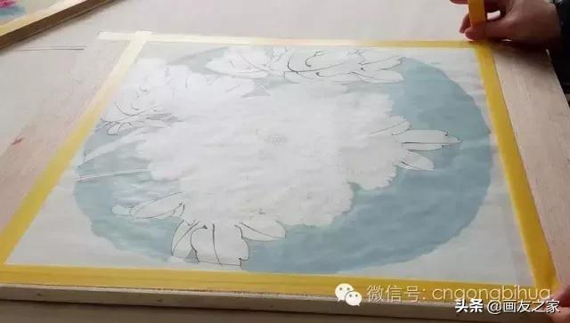 工笔画绢纸入门教程步骤图,工笔画入门教程步骤图勾线练习