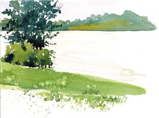 水彩绘画用的纸,水彩绘画用的画笔