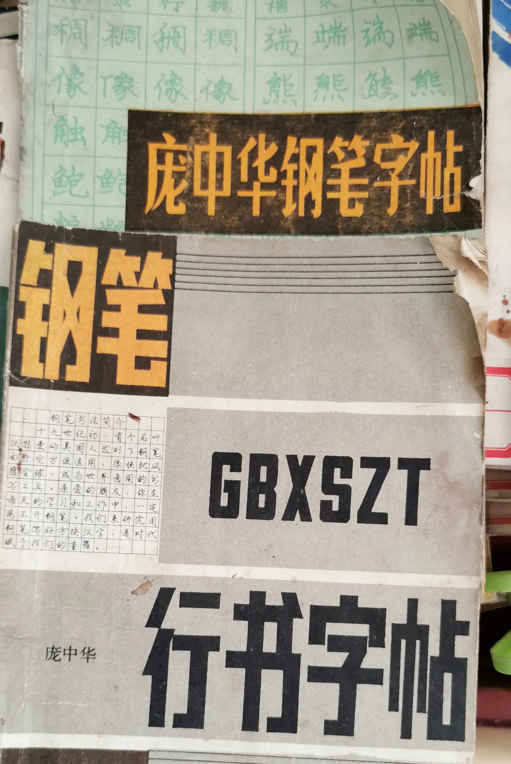 庞中华早期的青少年钢笔字帖,庞中华最新钢笔字帖90年代版图片