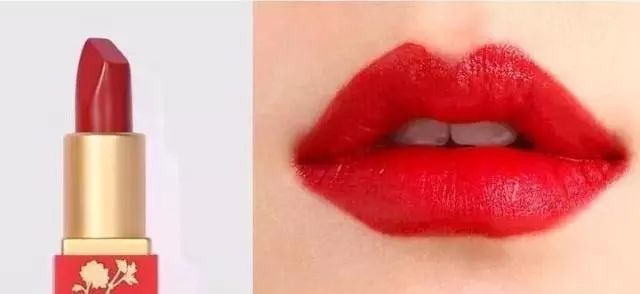 故宫口红枫叶红试色,故宫口红和花西子口红
