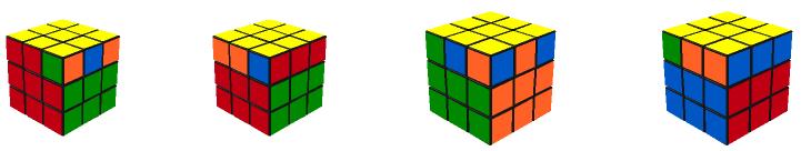 二阶魔方公式图解七步还原,魔方教程图解还原只需八步