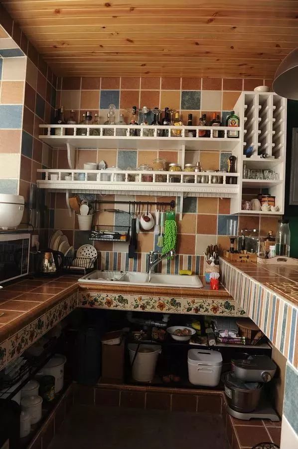 砖砌橱柜实用又实惠,砖砌橱柜不装门