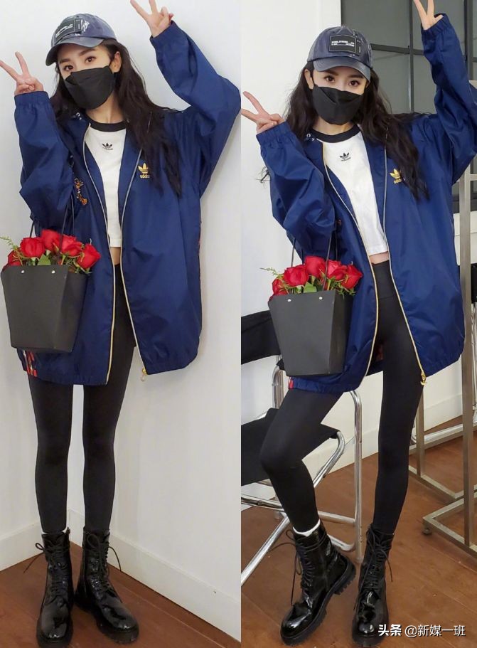 敢拿瑜伽裤外穿怕只有杨幂了，没有她这*棍电**腿，普通女生模仿不来