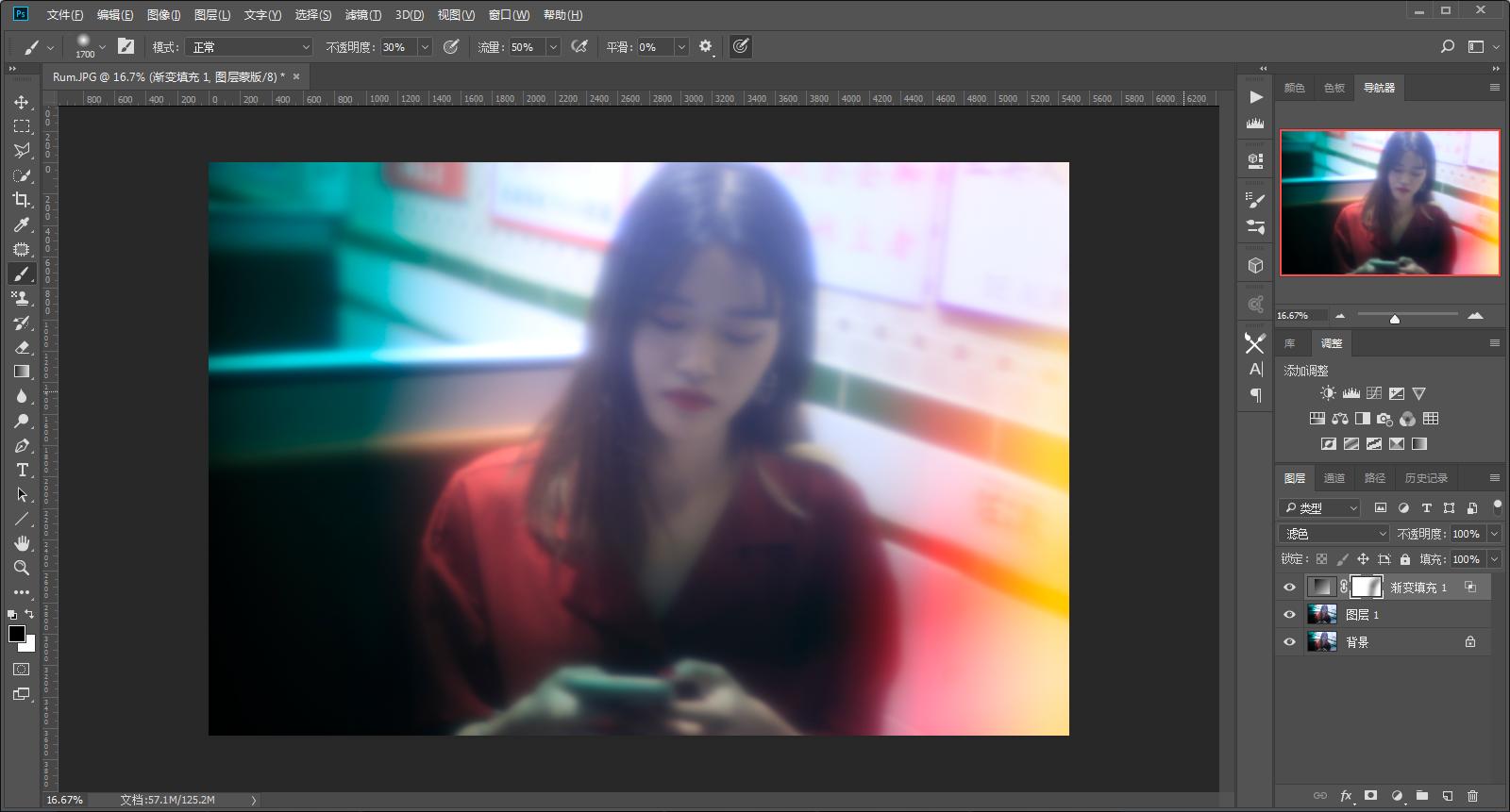 「周日-摄影技巧」用ps玩转胶片漏光效果