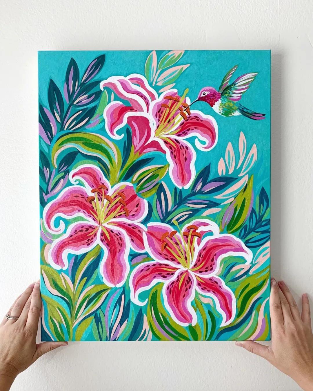 美术创意画幼儿丙烯平涂画,丙烯平涂的正确方法图解