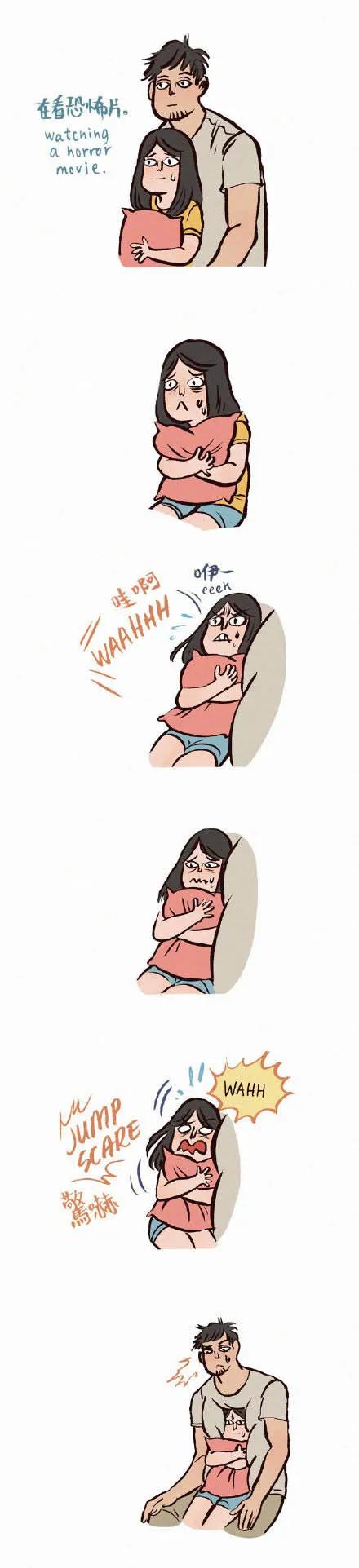 158cm插画师与199cm男友的日常，网友：边笑哭边吃狗粮