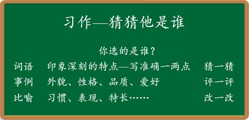 三年级上册第一单元习作教学设计,三年级猜猜他是谁300字优秀作文