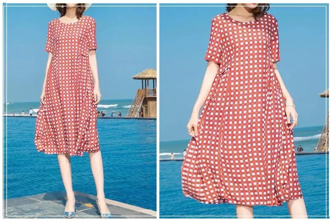 宽松的连衣裙遮肉显瘦不挑人新款,韩版胖mm大码女装连衣裙