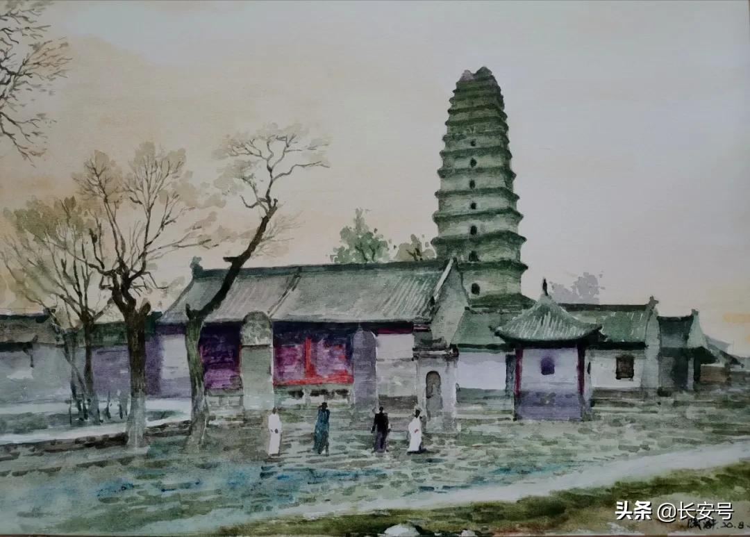 手绘老西安,西安手绘名胜古迹