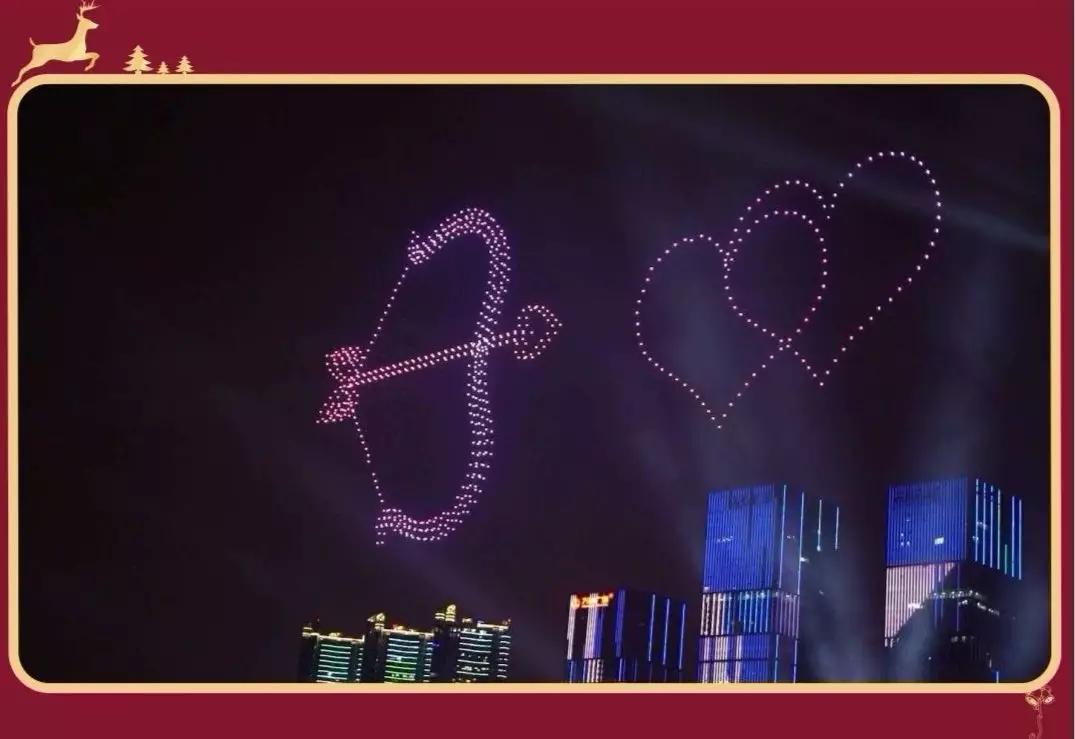 南宁上空无人机表演,南宁无人机表演灯光秀直播