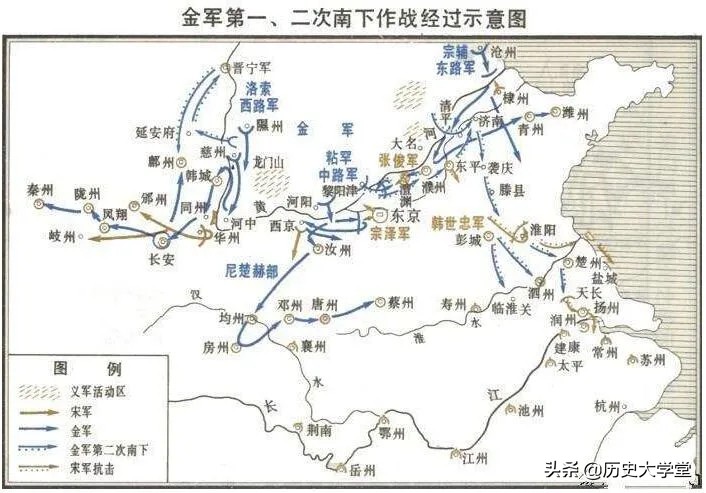 金朝灭亡前和宋朝有过战争吗,金朝和宋朝全是内战吗