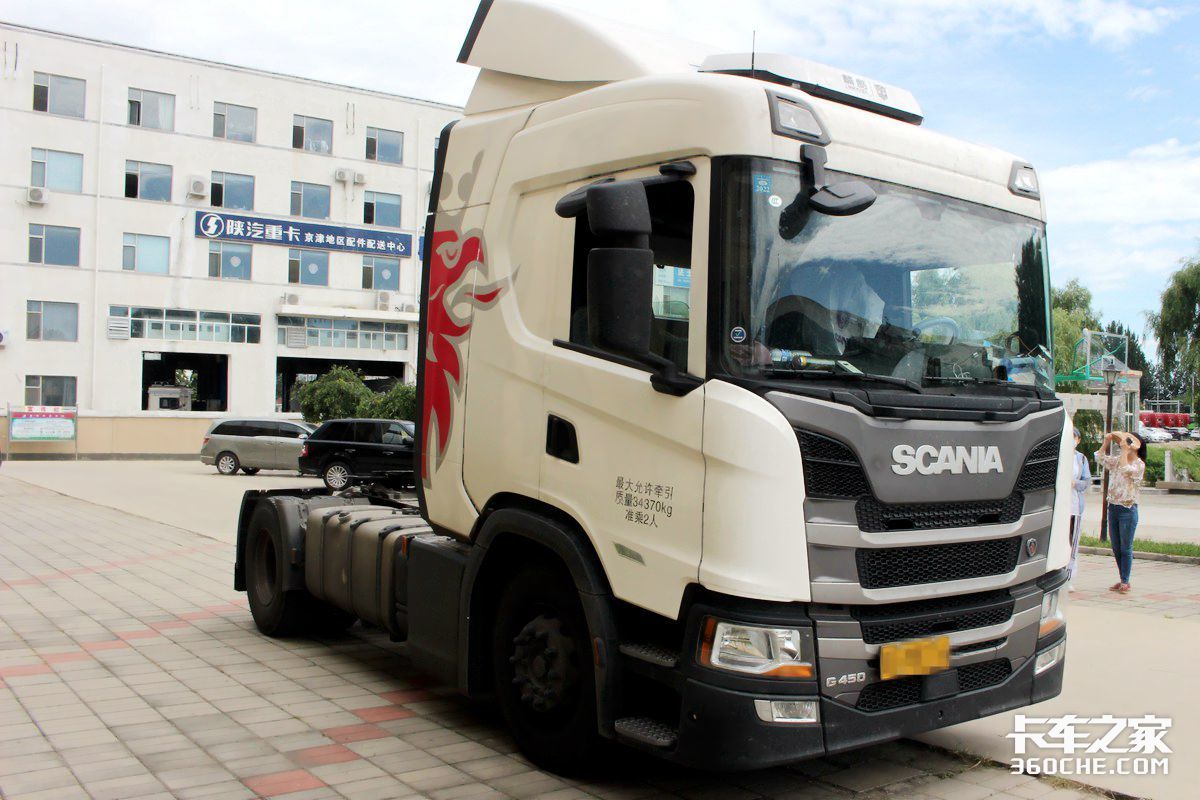 斯堪尼亚牵引车g450落地多少钱,快递公司斯堪尼亚卡车