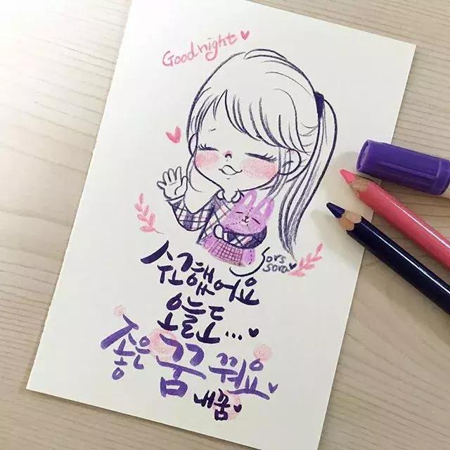 彩铅画古风人物简笔画,彩铅荷花简笔画几分钟就能学会