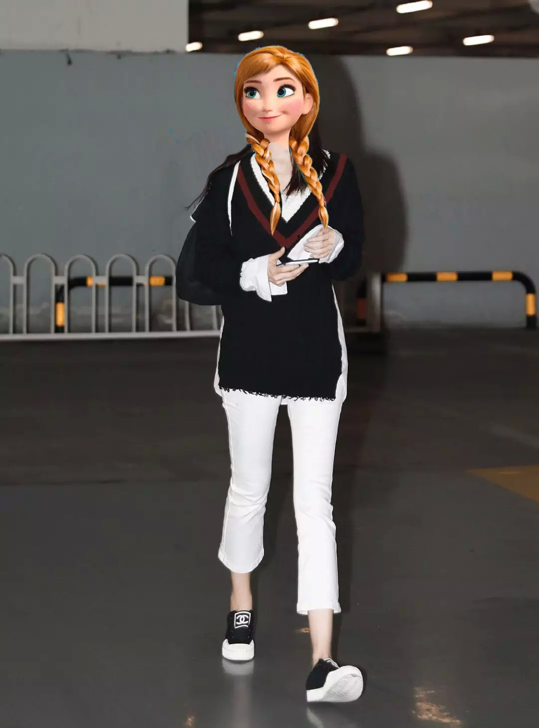 周冬雨刘雯同款毛衣,大表姐刘雯同款绿色开衫毛衣