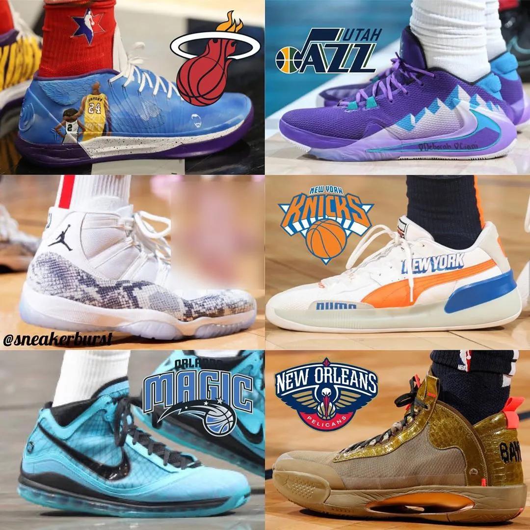 nba球员上脚篮球鞋品牌占比,nba球星上脚最多的球鞋排行榜