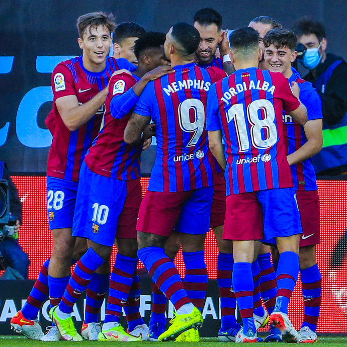 巴萨4比1vs阿拉维斯,巴萨一扫平局阴霾客场大胜