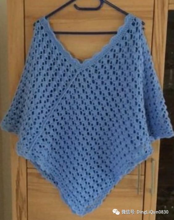 高档蕾丝钩花斗篷披肩防晒衣,针织披肩花样图片大全