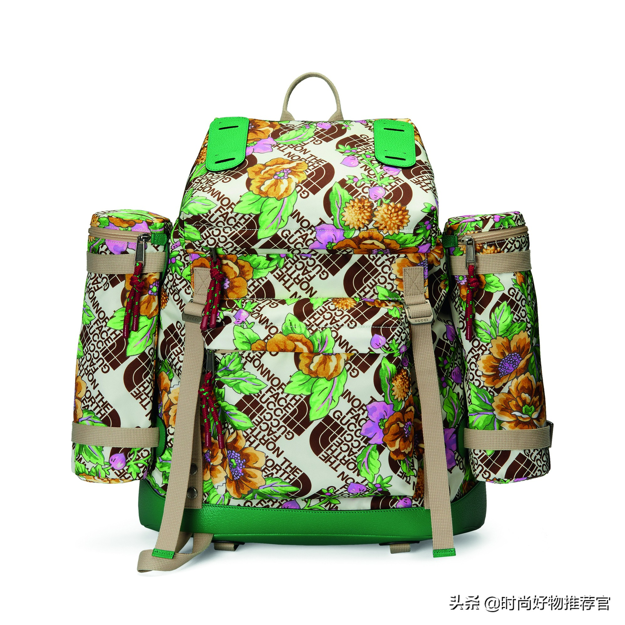 阿迪和gucci联名款包包复古风图片,gucci新包logo会有贴膜