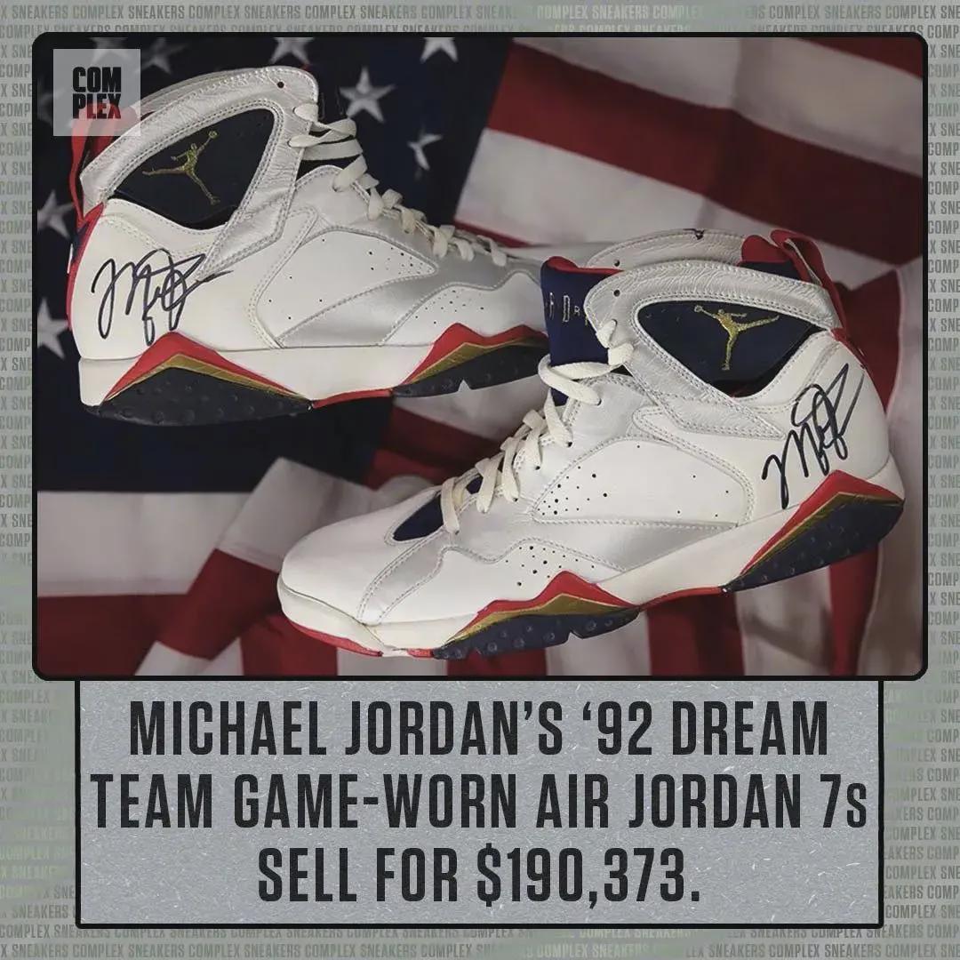 乔丹18年前的照片,乔丹亲穿签名鞋拍出56万美元