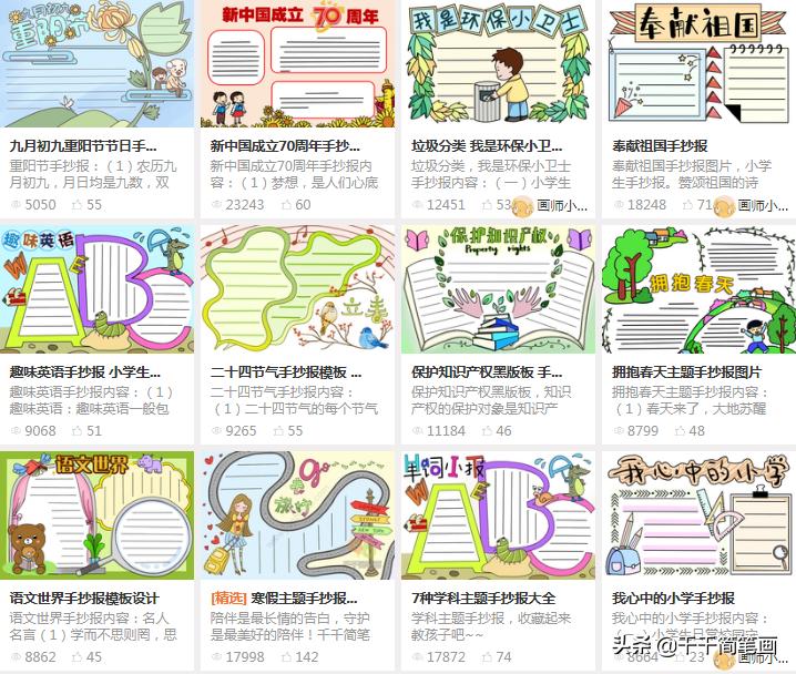 假期计划手抄报越简单越好,假期数学手抄报模板