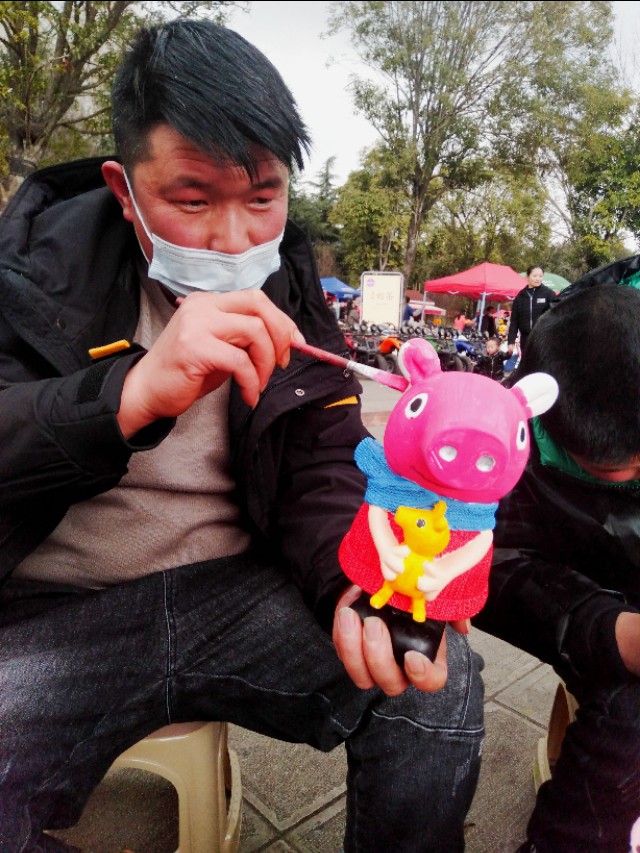 石膏diy绘画图片简单,diy染色石膏