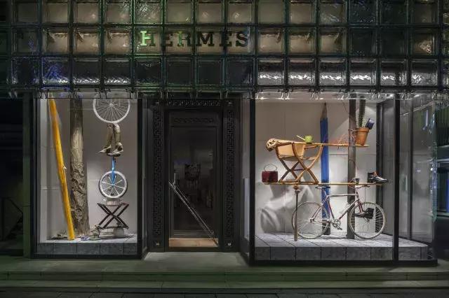 2016年成都爱马仕橱窗,爱马仕东京银座橱窗设计