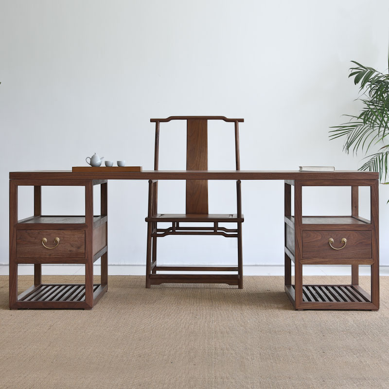 老榆木家具客厅效果图新中式,老榆木是最具性价比实木家具