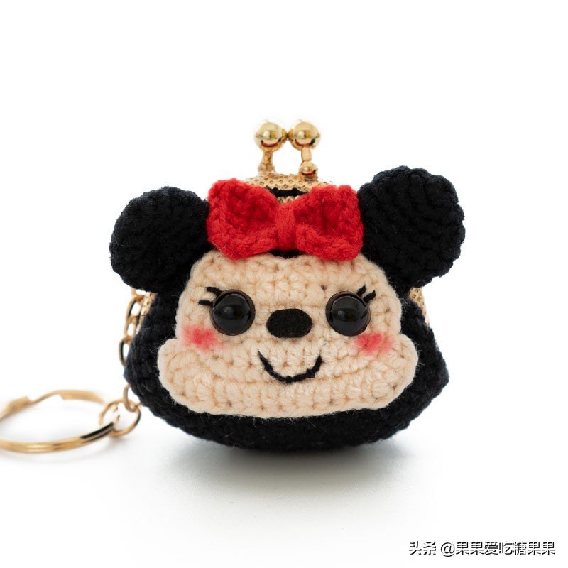 让人爱不释手的手工编织零钱包，迷你卡通造型口金包，附图解教程