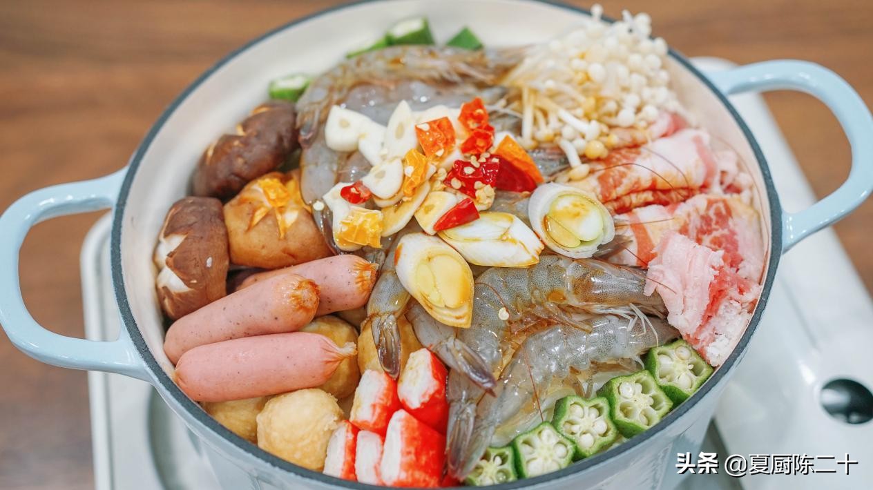 冬天吃一顿暖暖的部队火锅,微凉的季节