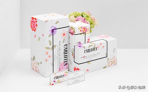 单独纹样花卉设计图案作业,以图形为主题形象的包装设计