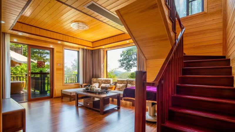 藏在山谷里温泉民宿,清远树屋温泉度假村攻略