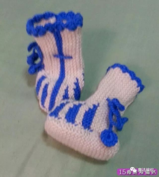 双底宝宝鞋编织教程,编织双色宝宝鞋的视频教程