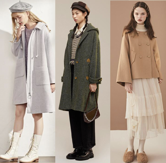平价毛呢大衣有质感,韩系高级感大衣中长款毛呢外套