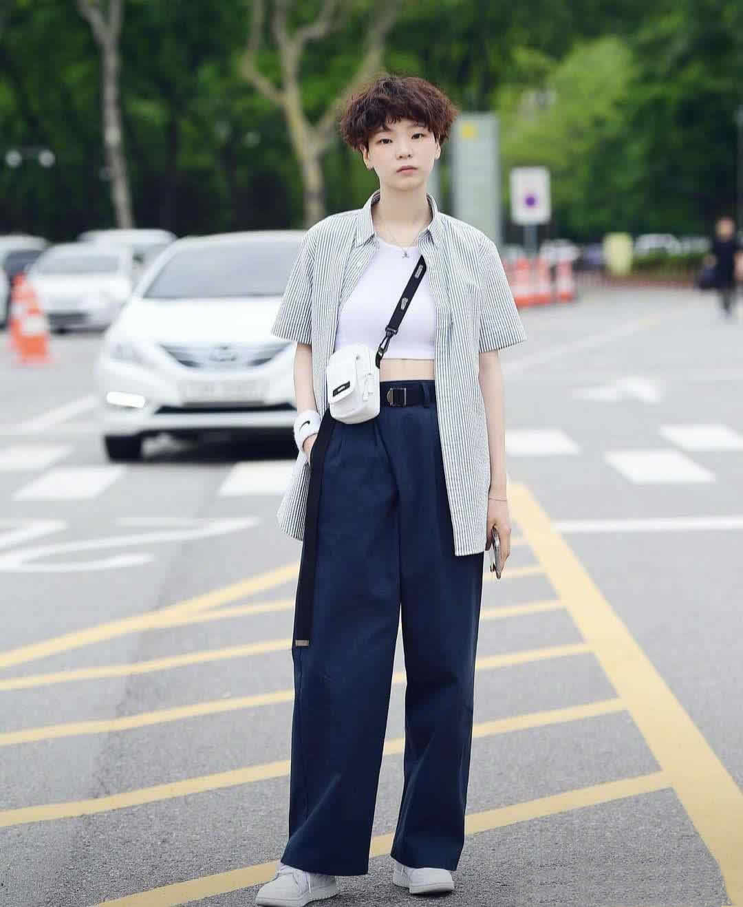 韩国风穿搭夏天推荐,简约清爽的韩系夏日穿搭dailylook