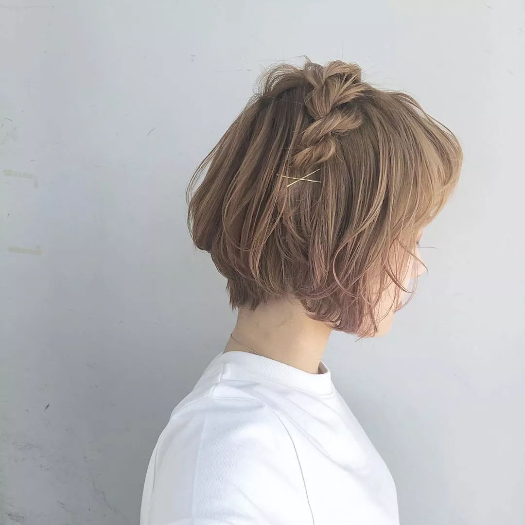 儿童编发简单漂亮短发10-12岁马尾,真的超简单的短发吸睛编发教程