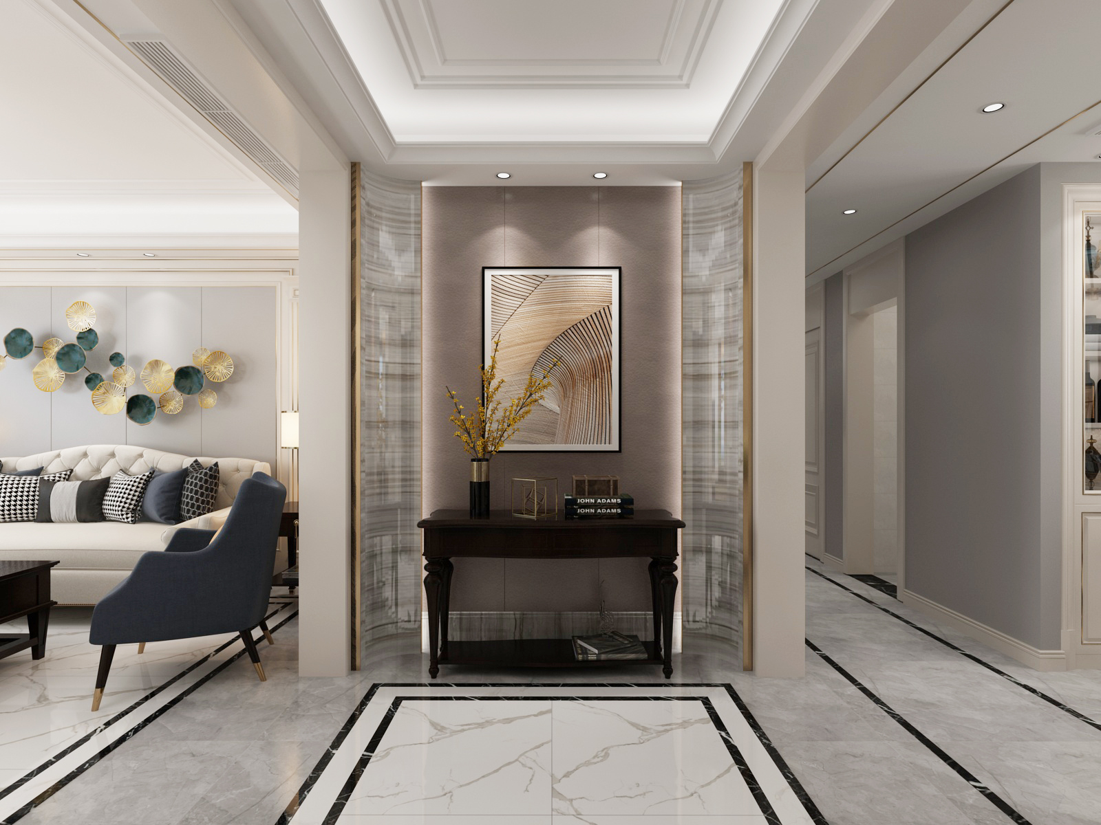 唐宫装修风格,晋江市173平米轻奢风格装修效果图