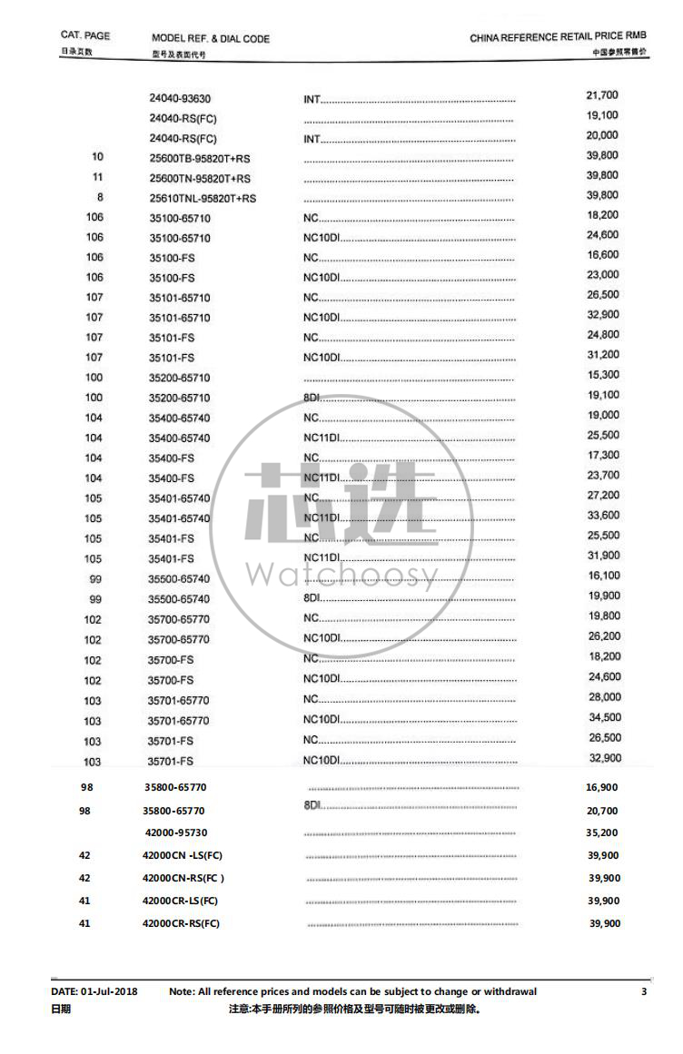 帝舵公价2019,帝舵12700公价