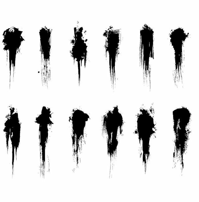 ps毛笔字笔触素材,ps免费毛笔字体素材网站